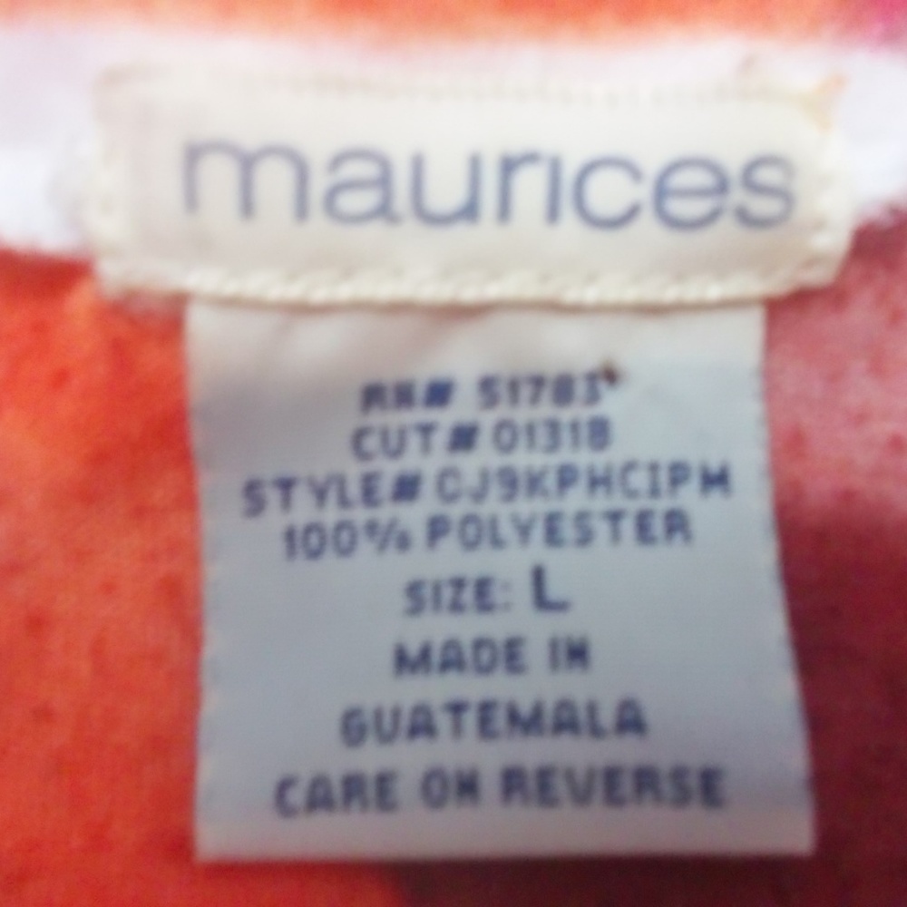 Maurices Multi Color Tee Size Large - image 4